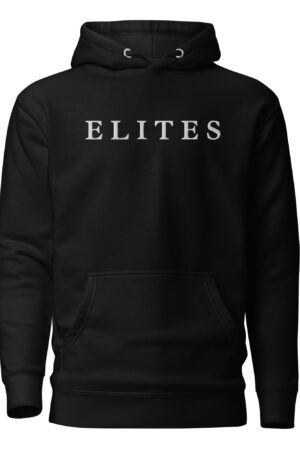 ELITES Premium Embroidery Hoodie | Black