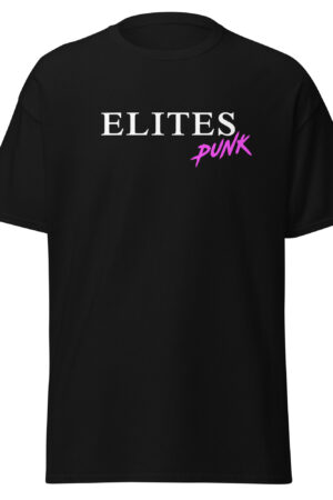 ELITES Punk T-Shirt Black | 100% Cotton | Pink