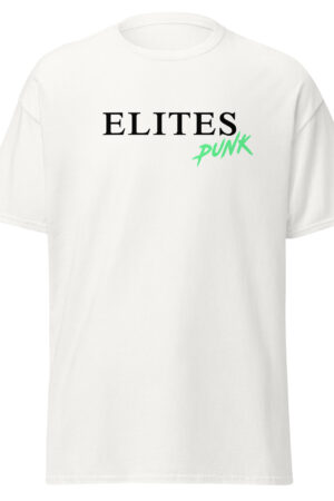 ELITES Punk T-Shirt White | 100% Cotton | Green
