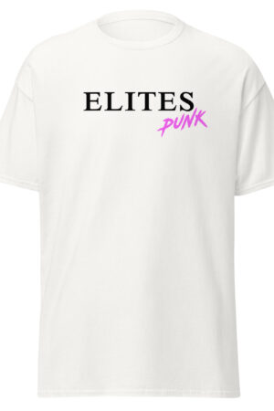 ELITES Punk T-Shirt White | 100% Cotton | Pink
