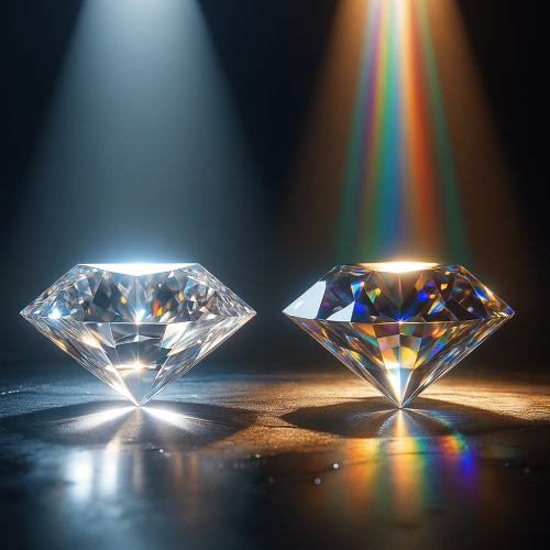 Diamond vs. Moissanite Diamond vs. Moissanite