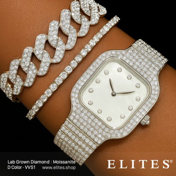 ELITES Diamond Watch 2 Moissanite Jewelry Jewellery